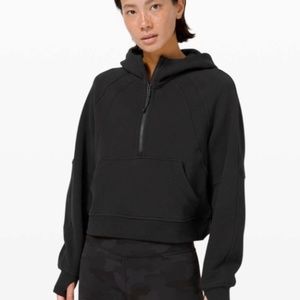 NWT lululemon Scuba Oversiized 1/2 Zipped Hoodie Black